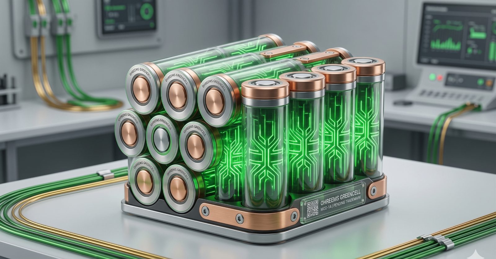 Illustrative image of lithium-ion battery recycling